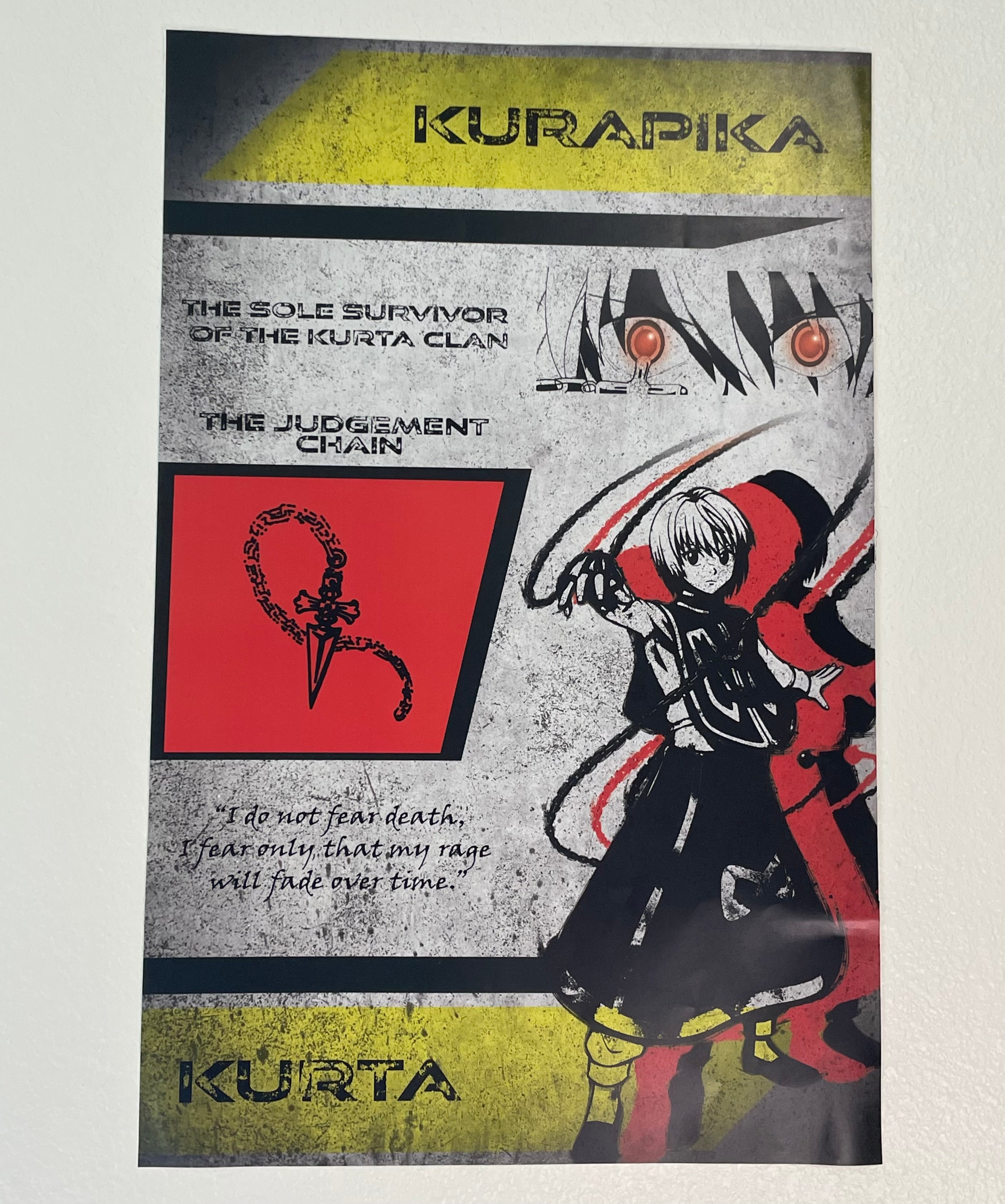 Kurapika Character Poster