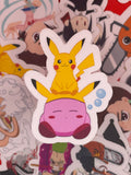 Pikachu and Kirby Sticker